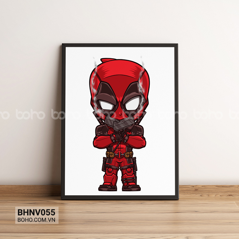Tranh Deadpool siêu anh hùng Marvel BHNV055
